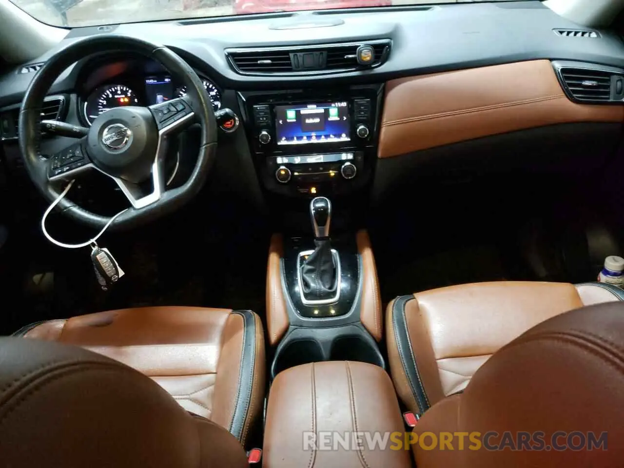 8 Photograph of a damaged car 5N1AT2MVXKC785962 NISSAN ROGUE 2019