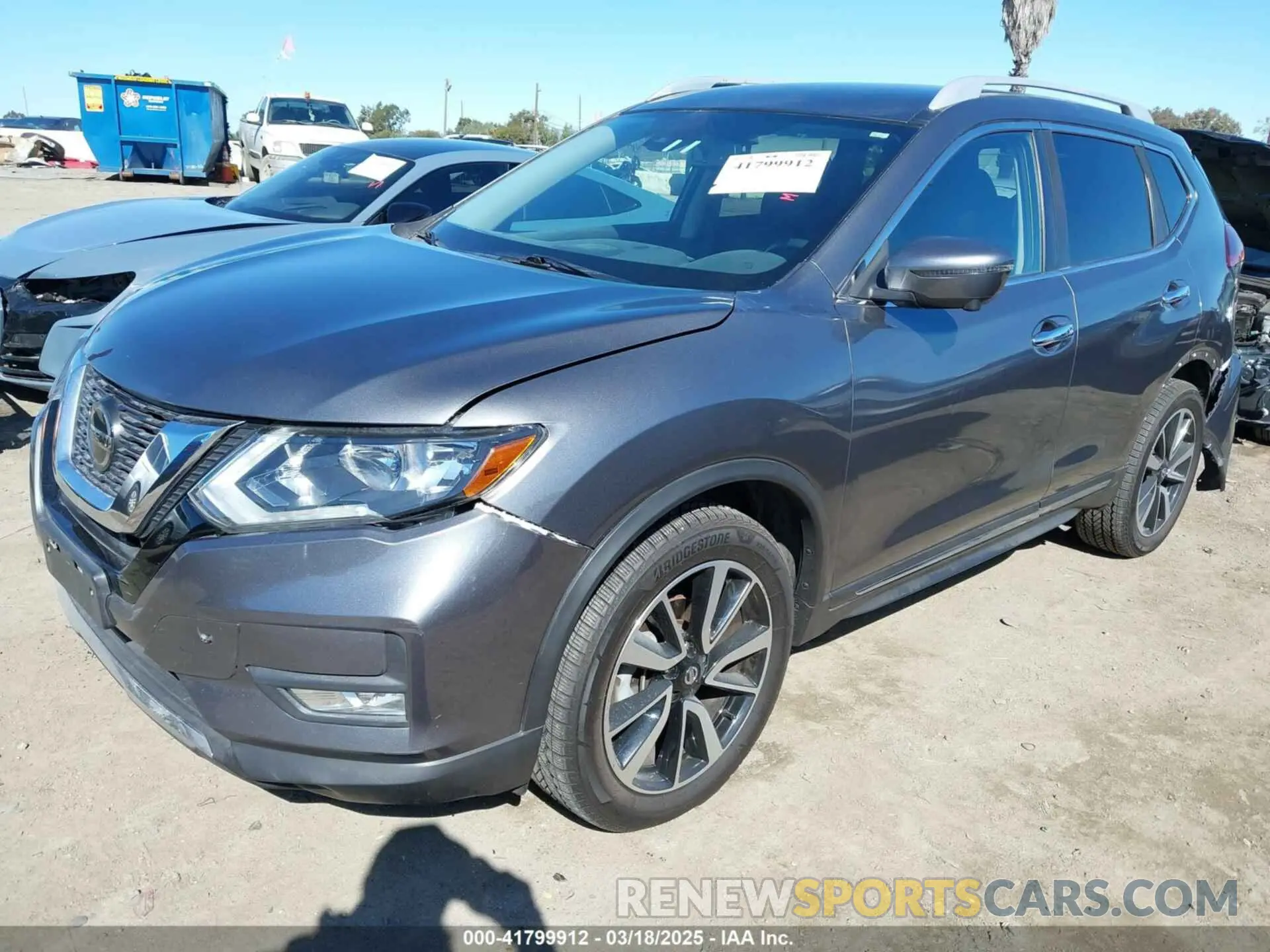 2 Photograph of a damaged car 5N1AT2MVXKC793110 NISSAN ROGUE 2019
