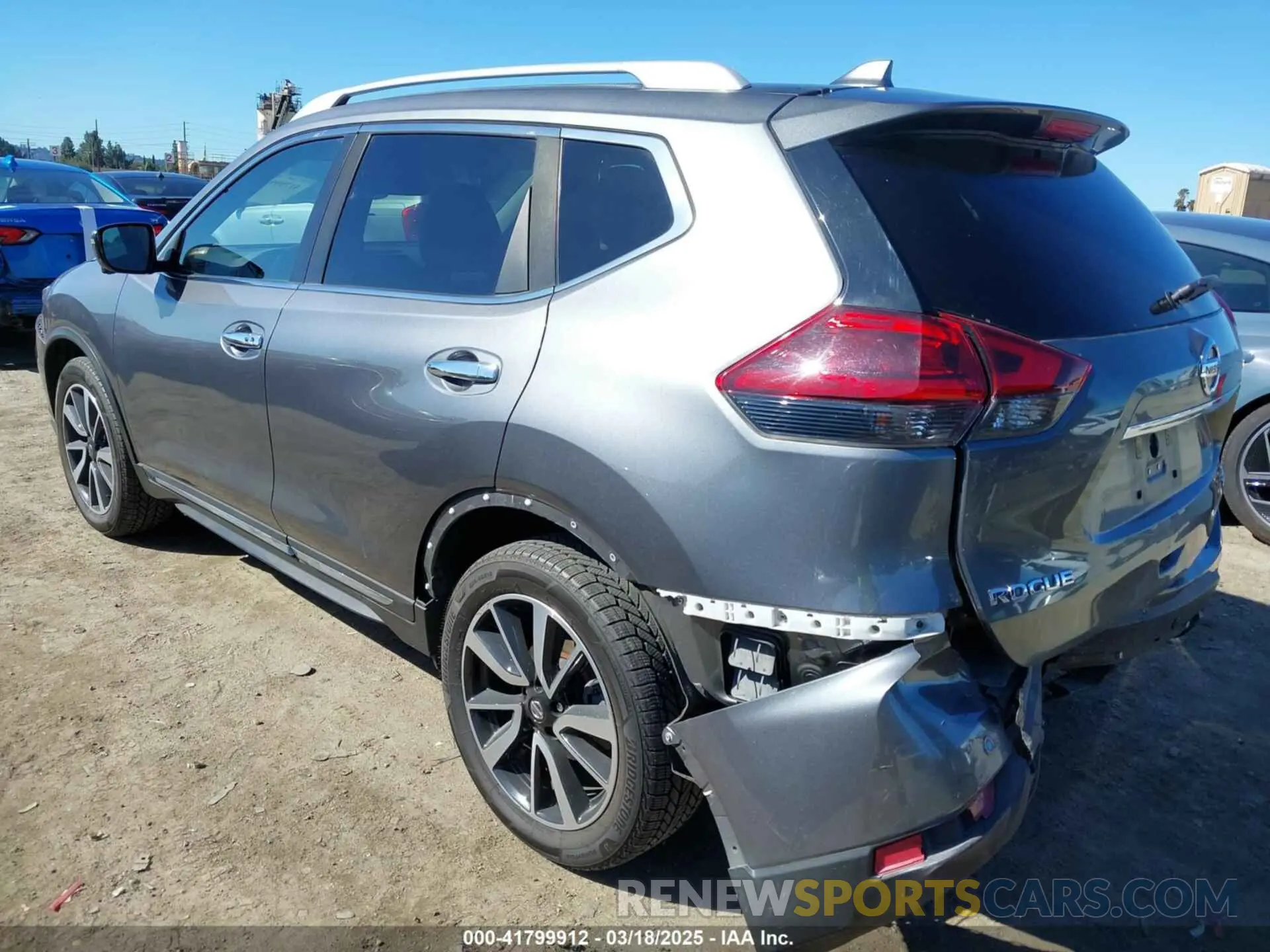 3 Photograph of a damaged car 5N1AT2MVXKC793110 NISSAN ROGUE 2019