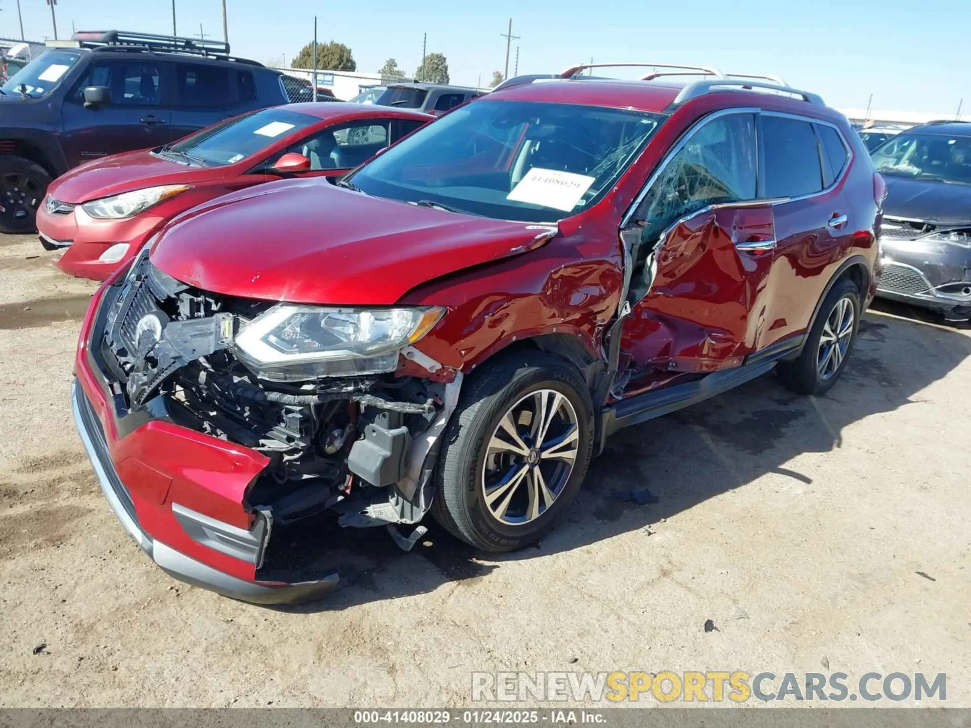 2 Photograph of a damaged car 5N1AT2MVXKC801738 NISSAN ROGUE 2019