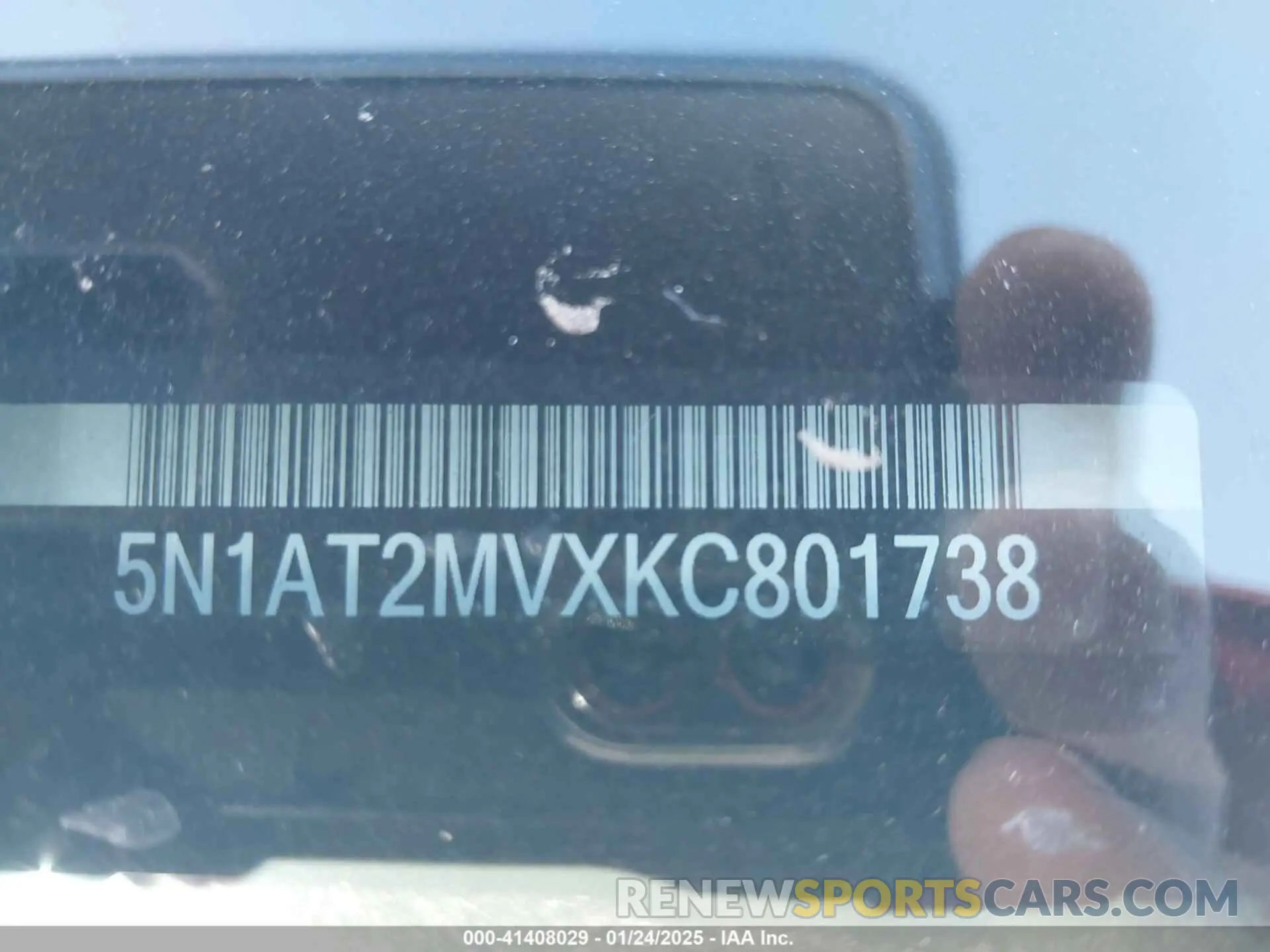 9 Photograph of a damaged car 5N1AT2MVXKC801738 NISSAN ROGUE 2019