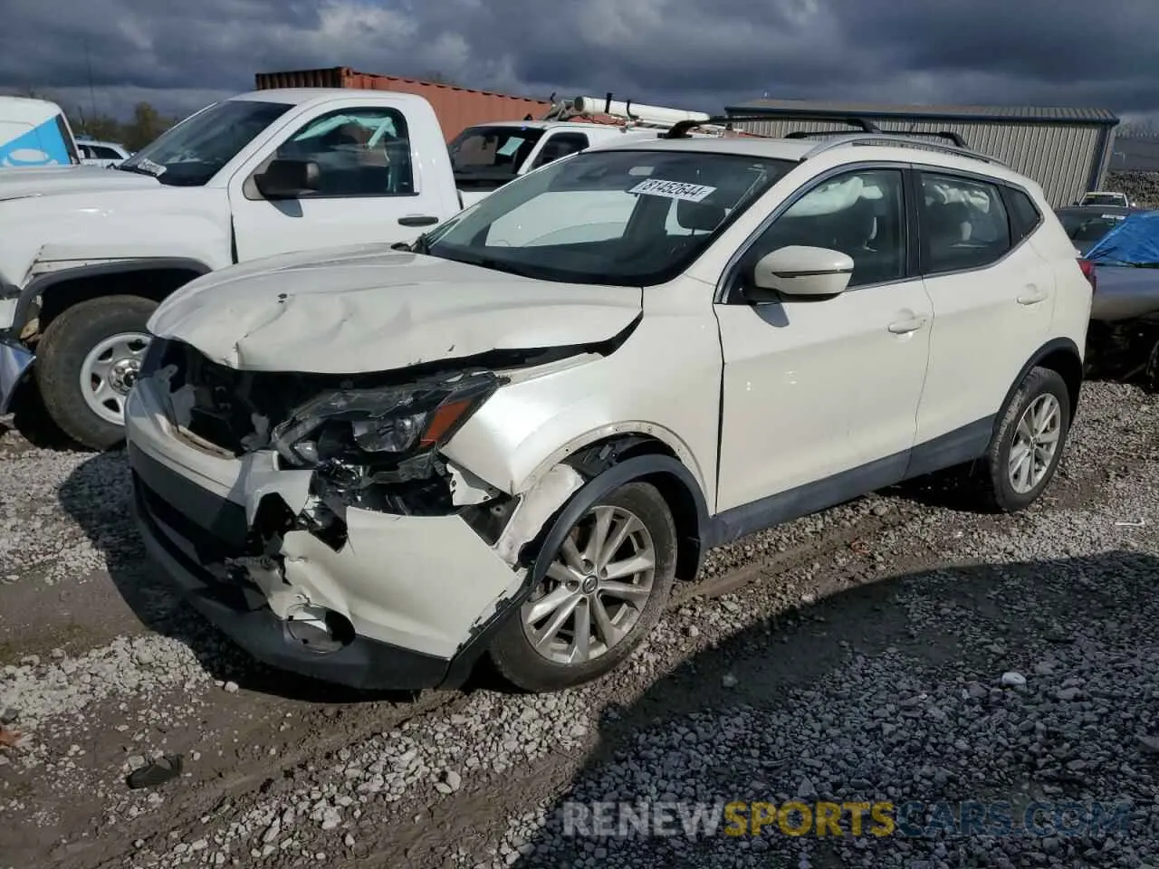 1 Photograph of a damaged car JN1BJ1CP0KW220486 NISSAN ROGUE 2019