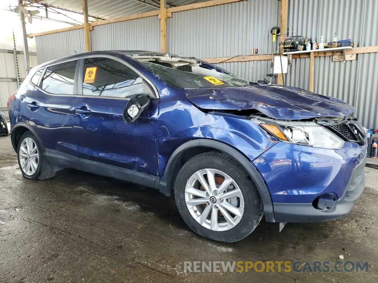 4 Photograph of a damaged car JN1BJ1CP3KW223284 NISSAN ROGUE 2019