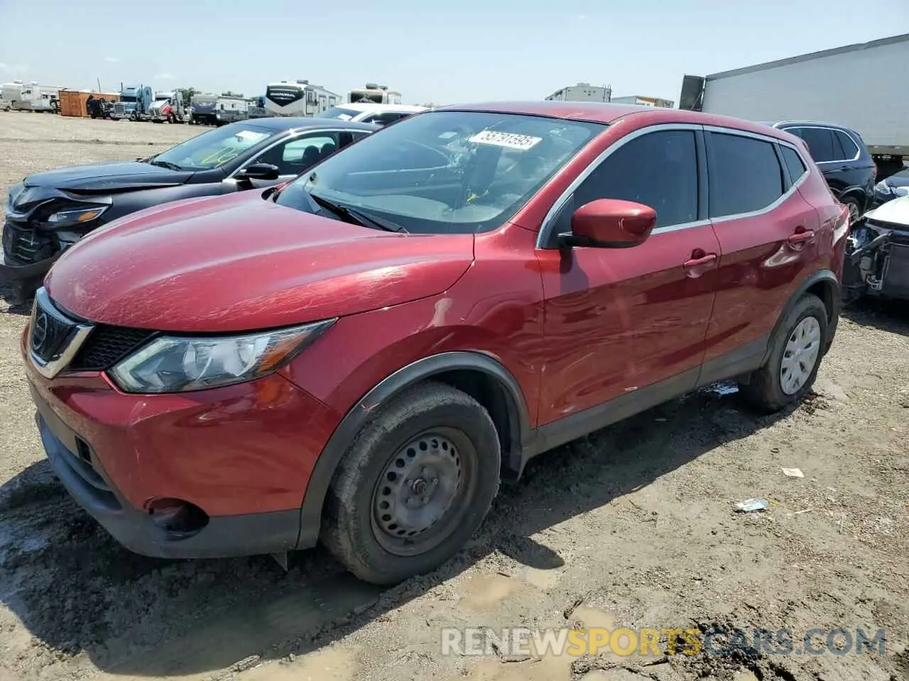 1 Photograph of a damaged car JN1BJ1CP3KW238688 NISSAN ROGUE 2019