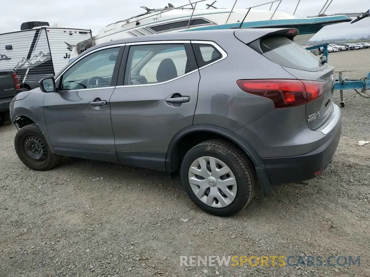 2 Photograph of a damaged car JN1BJ1CP7KW529176 NISSAN ROGUE 2019