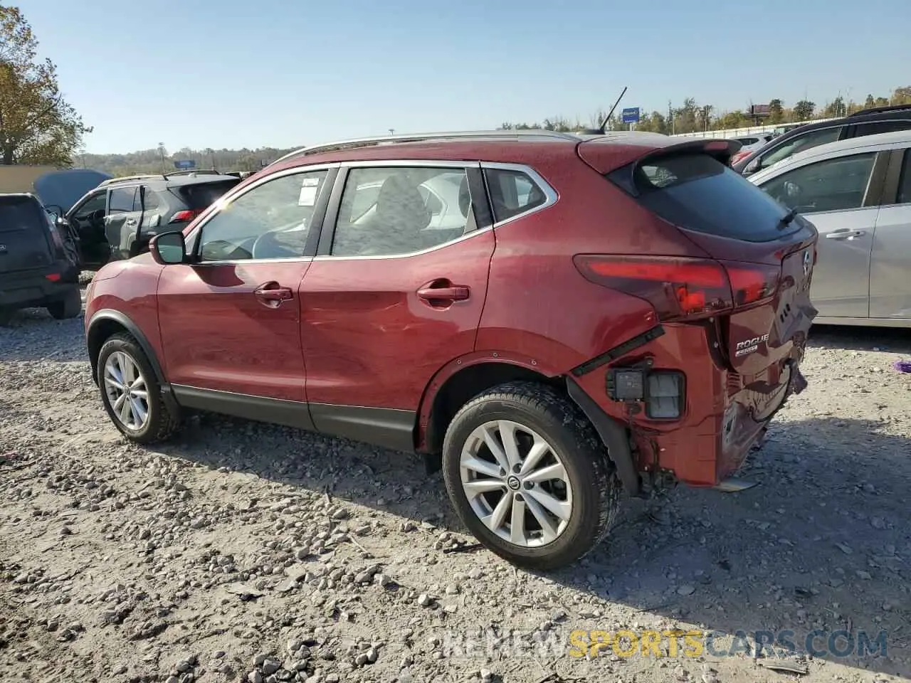 2 Photograph of a damaged car JN1BJ1CP8KW230554 NISSAN ROGUE 2019