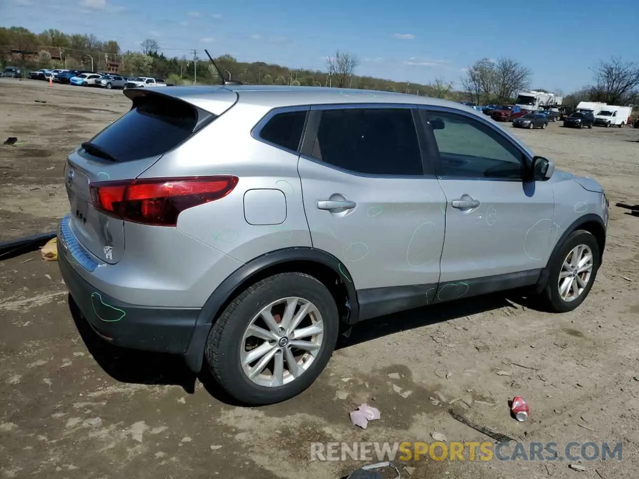 3 Photograph of a damaged car JN1BJ1CP9KW525727 NISSAN ROGUE 2019