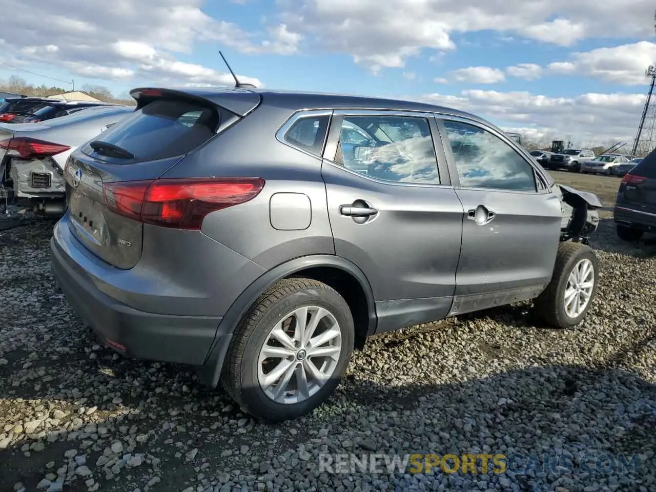 3 Photograph of a damaged car JN1BJ1CR0KW621375 NISSAN ROGUE 2019