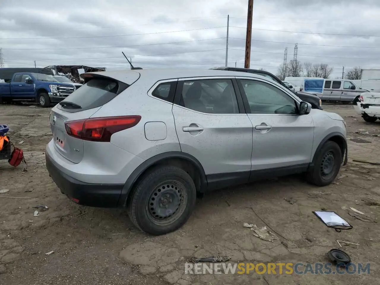 3 Photograph of a damaged car JN1BJ1CR0KW628455 NISSAN ROGUE 2019