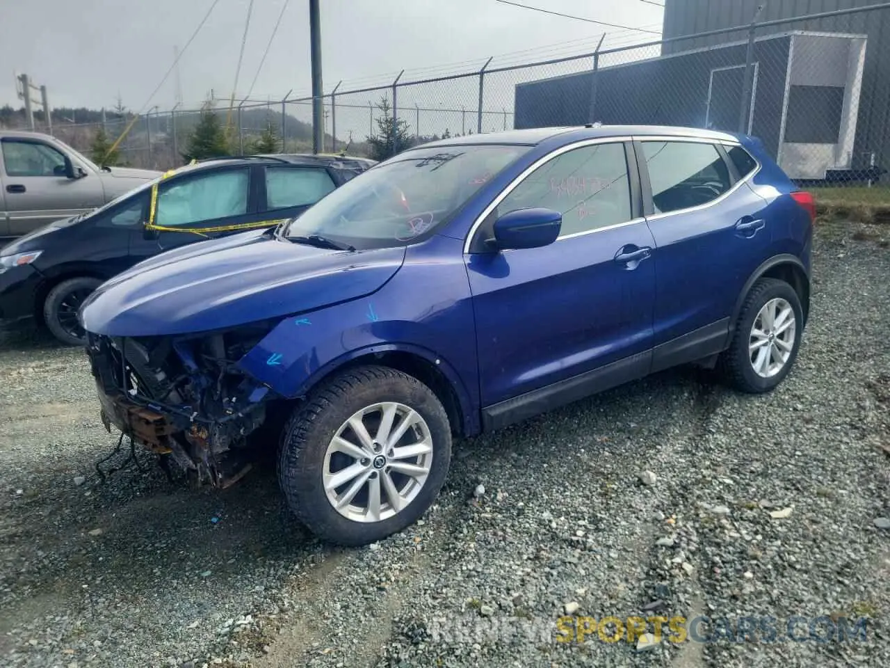 1 Photograph of a damaged car JN1BJ1CR1KW323224 NISSAN ROGUE 2019