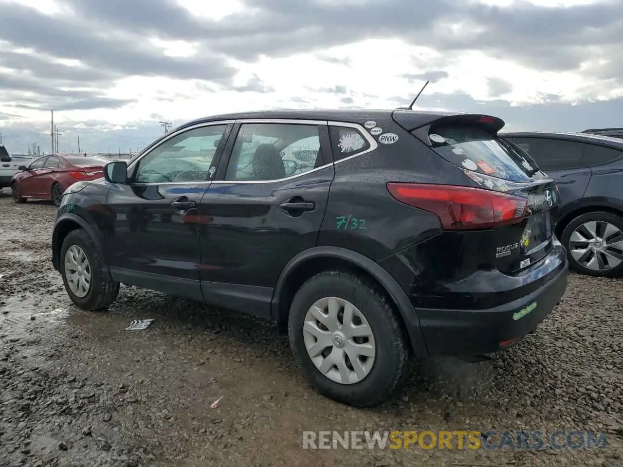 2 Photograph of a damaged car JN1BJ1CR1KW350536 NISSAN ROGUE 2019