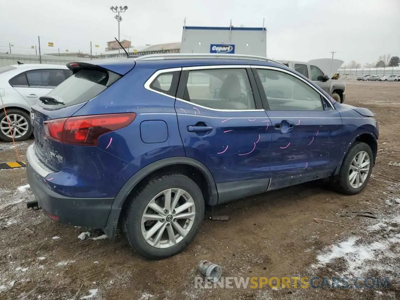 3 Photograph of a damaged car JN1BJ1CR2KW351307 NISSAN ROGUE 2019
