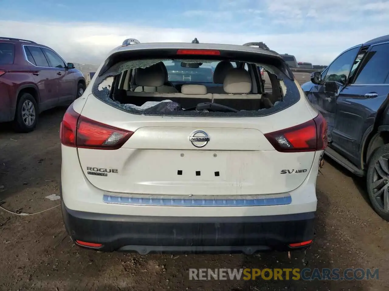 6 Photograph of a damaged car JN1BJ1CR3KW352613 NISSAN ROGUE 2019