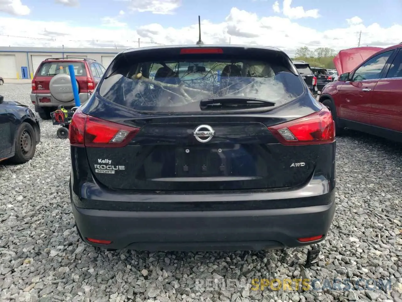 6 Photograph of a damaged car JN1BJ1CR3KW624710 NISSAN ROGUE 2019
