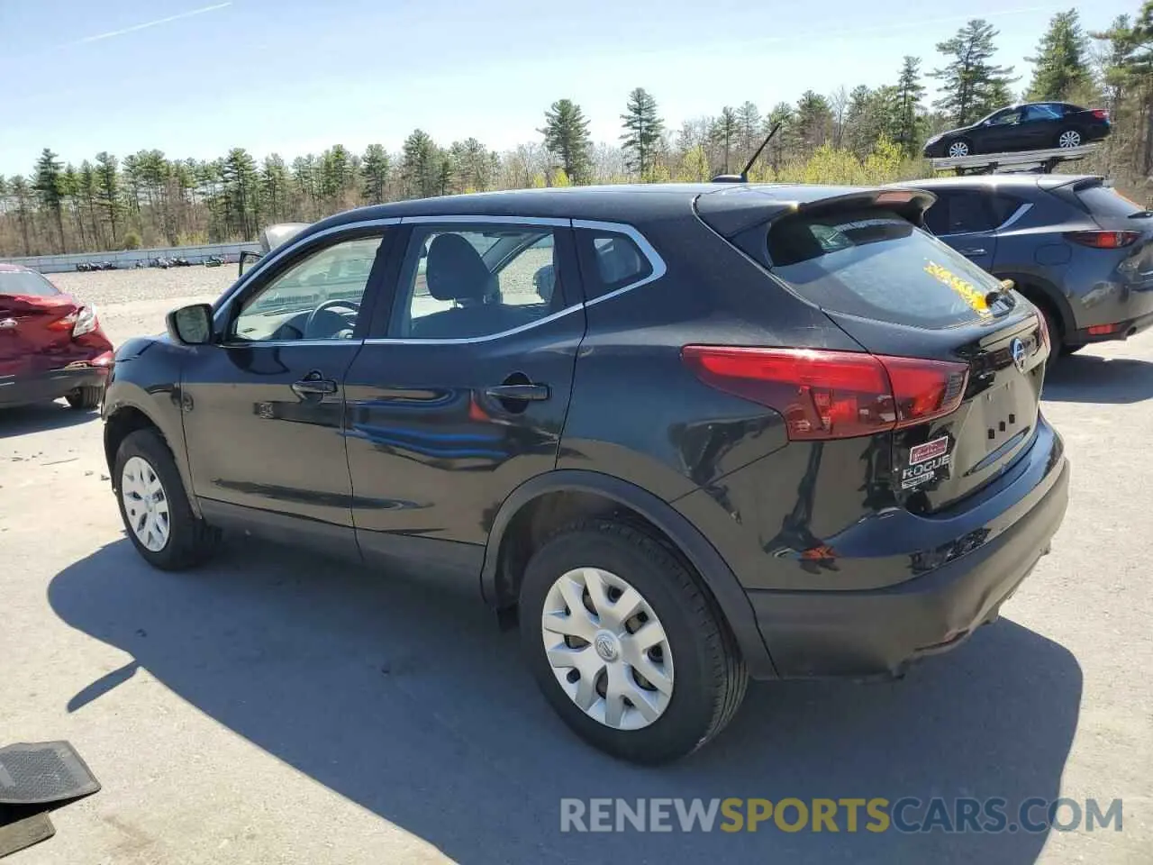 2 Photograph of a damaged car JN1BJ1CR5KW318026 NISSAN ROGUE 2019