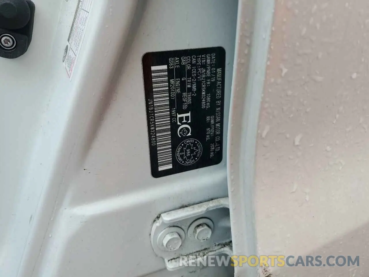 12 Photograph of a damaged car JN1BJ1CR5KW324800 NISSAN ROGUE 2019