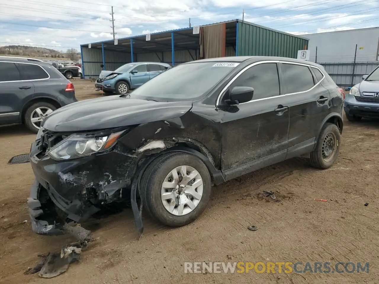 1 Photograph of a damaged car JN1BJ1CR5KW628127 NISSAN ROGUE 2019