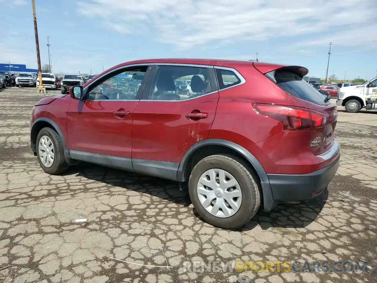 2 Photograph of a damaged car JN1BJ1CR6KW322442 NISSAN ROGUE 2019