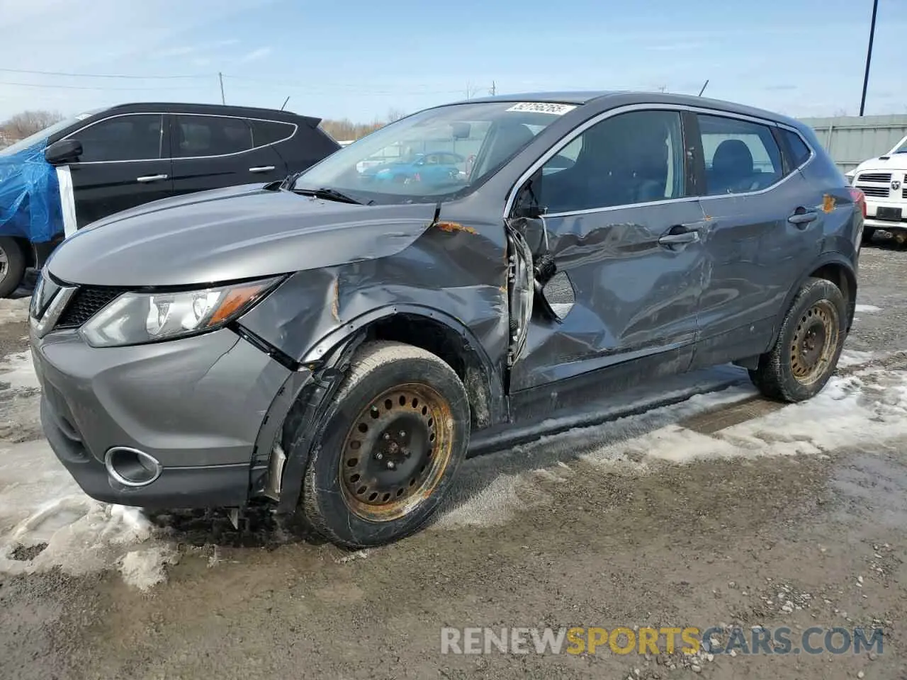 1 Photograph of a damaged car JN1BJ1CR6KW329214 NISSAN ROGUE 2019