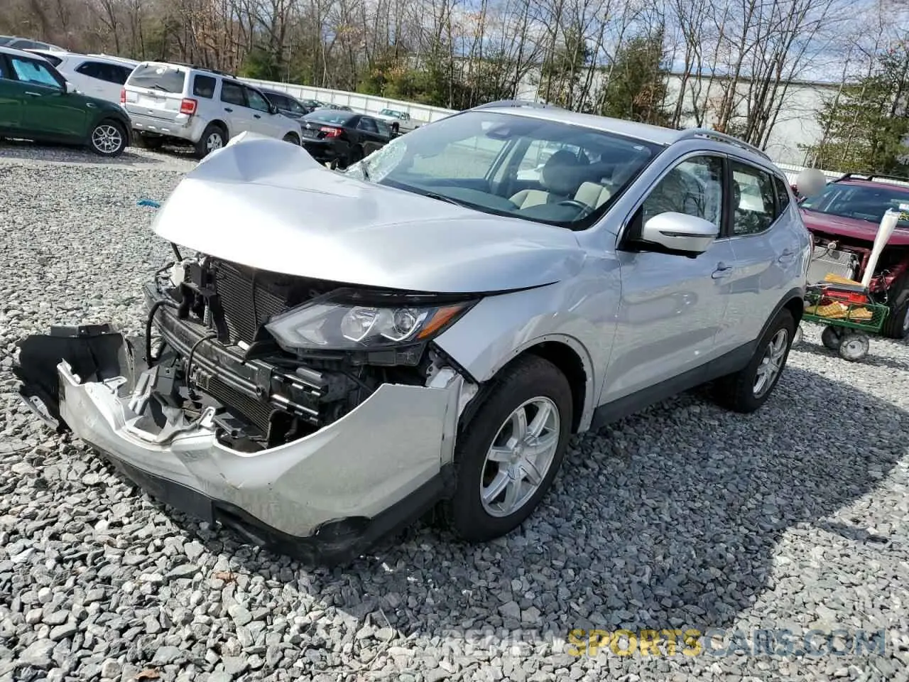1 Photograph of a damaged car JN1BJ1CR6KW337846 NISSAN ROGUE 2019