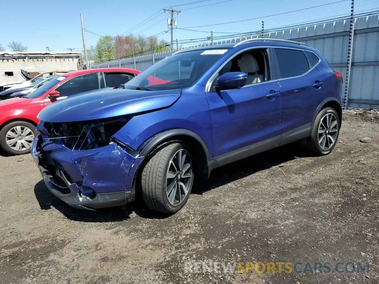1 Photograph of a damaged car JN1BJ1CR7KW315127 NISSAN ROGUE 2019