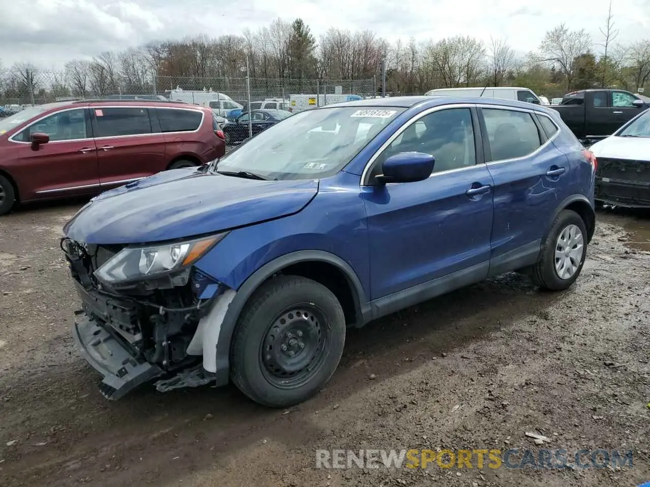 1 Photograph of a damaged car JN1BJ1CR7KW348774 NISSAN ROGUE 2019