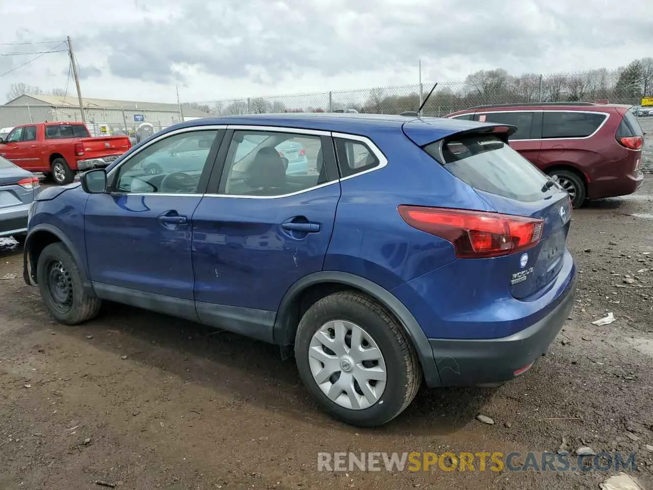 2 Photograph of a damaged car JN1BJ1CR7KW348774 NISSAN ROGUE 2019