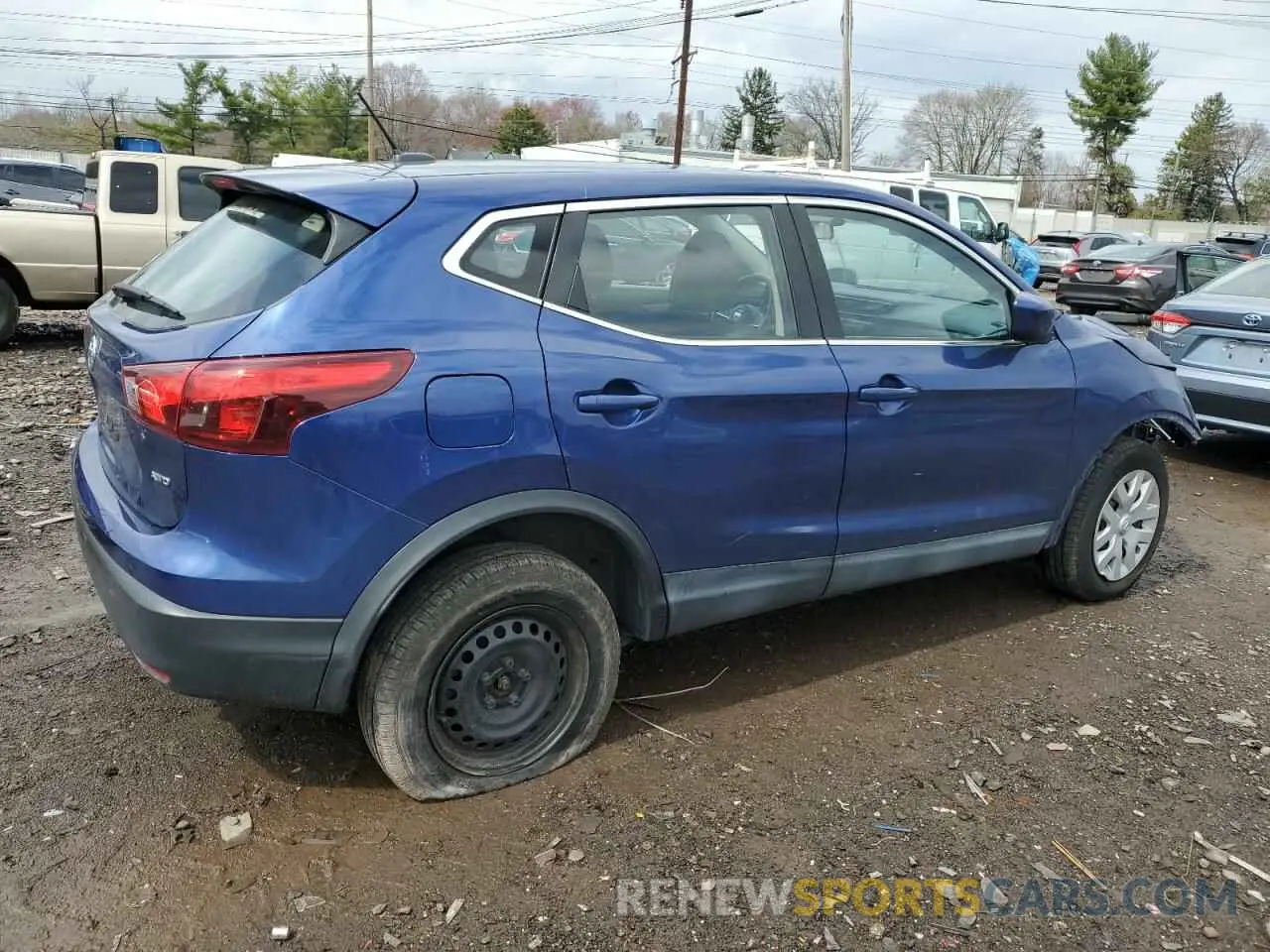 3 Photograph of a damaged car JN1BJ1CR7KW348774 NISSAN ROGUE 2019