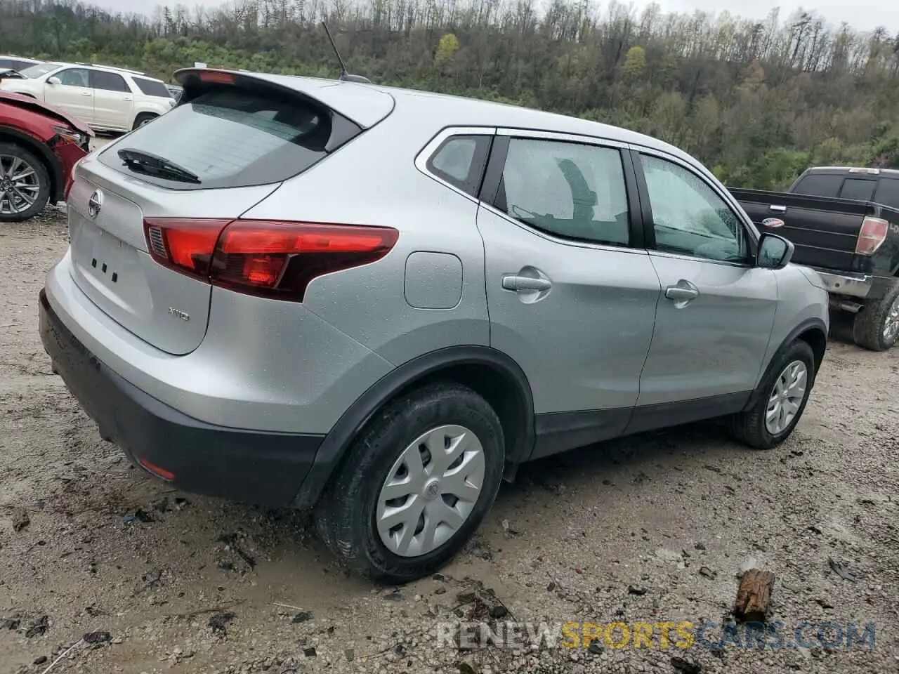 3 Photograph of a damaged car JN1BJ1CR7KW349049 NISSAN ROGUE 2019