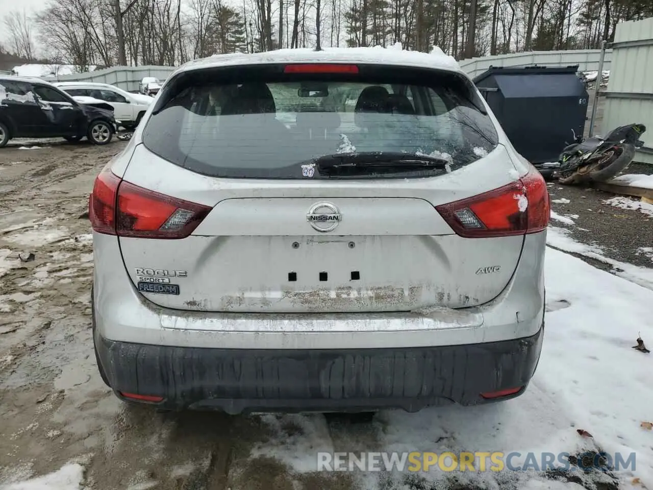 6 Photograph of a damaged car JN1BJ1CR7KW624404 NISSAN ROGUE 2019