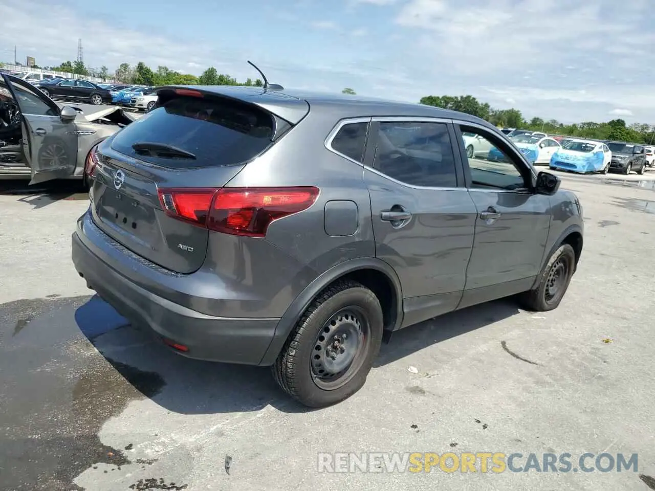 3 Photograph of a damaged car JN1BJ1CR7KW631031 NISSAN ROGUE 2019