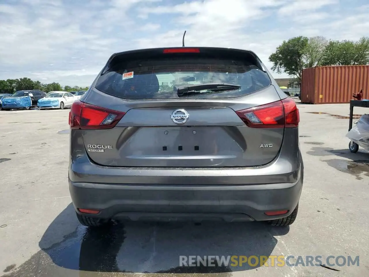 6 Photograph of a damaged car JN1BJ1CR7KW631031 NISSAN ROGUE 2019
