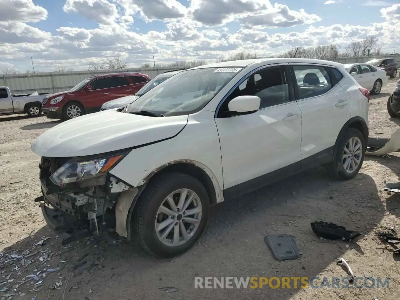 1 Photograph of a damaged car JN1BJ1CR8KW318294 NISSAN ROGUE 2019