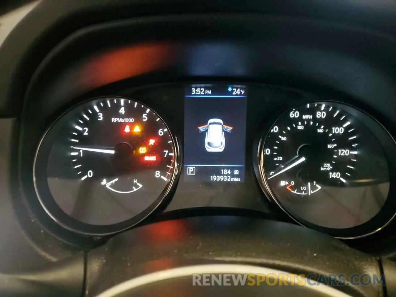 9 Photograph of a damaged car JN1BJ1CR8KW344460 NISSAN ROGUE 2019