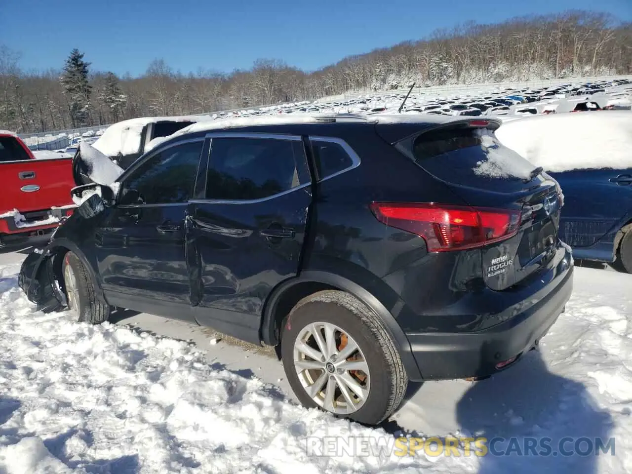2 Photograph of a damaged car JN1BJ1CR8KW350209 NISSAN ROGUE 2019