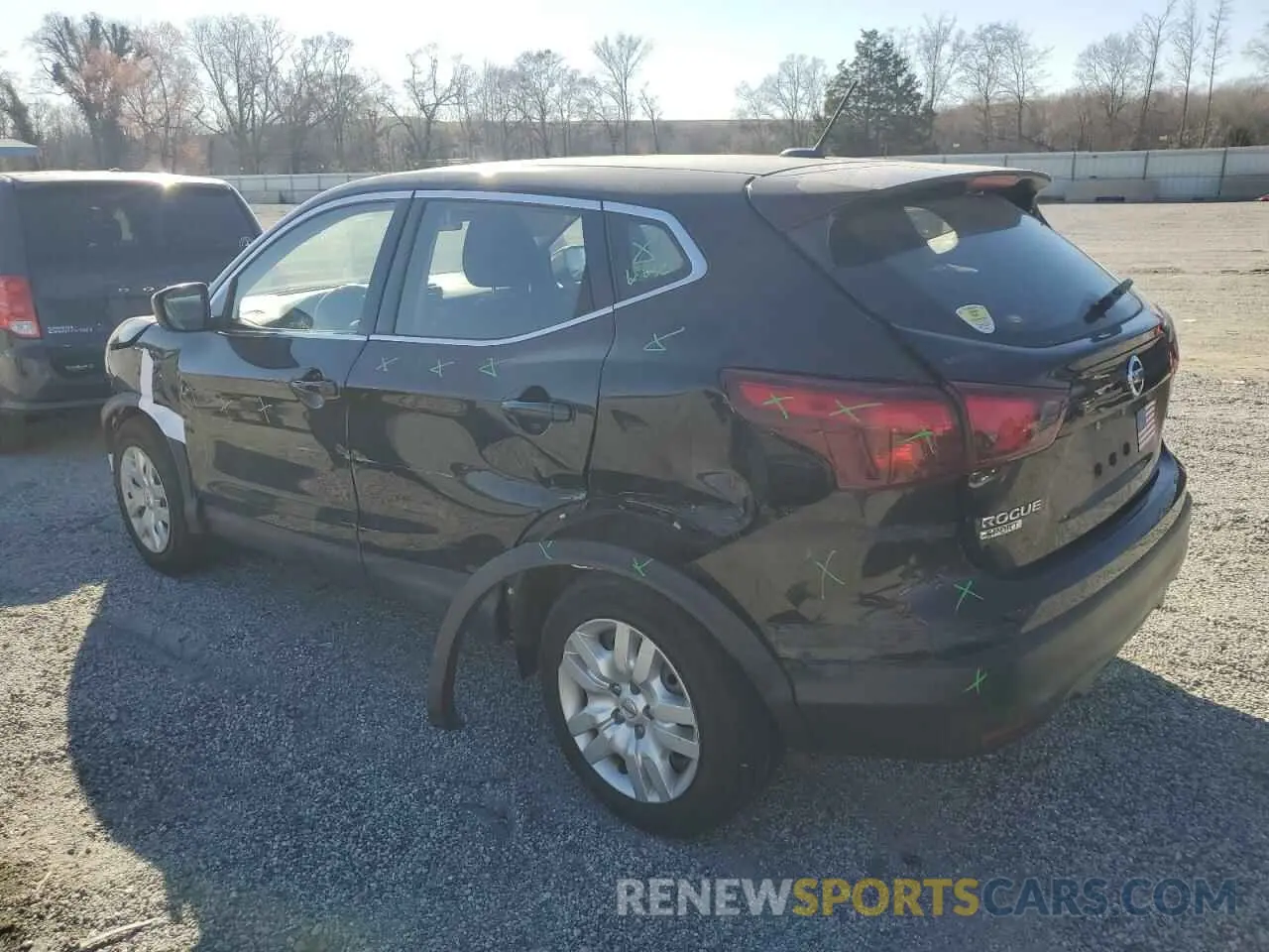 2 Photograph of a damaged car JN1BJ1CR9KW319471 NISSAN ROGUE 2019