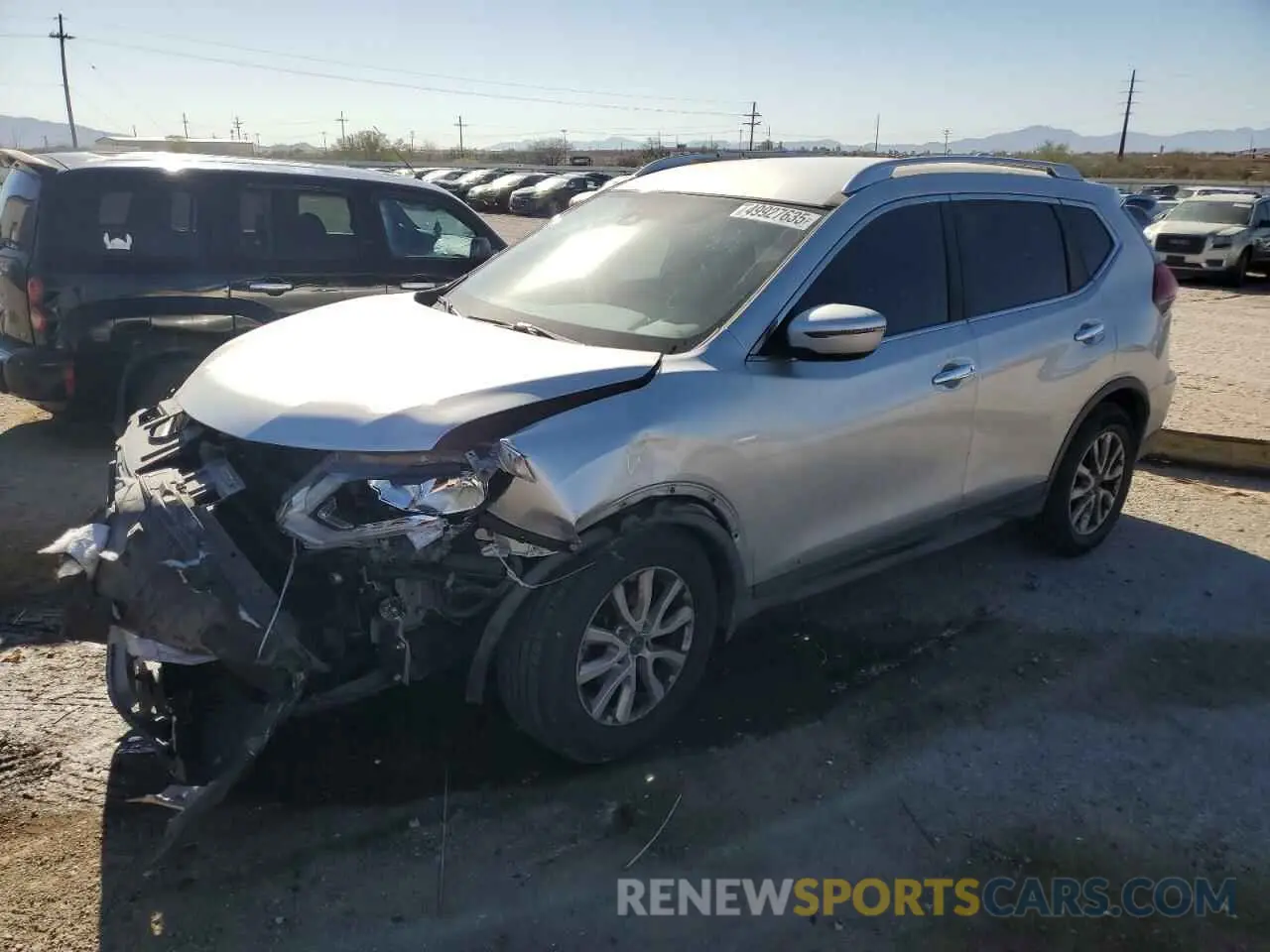 1 Photograph of a damaged car JN8AT2MT0KW267641 NISSAN ROGUE 2019