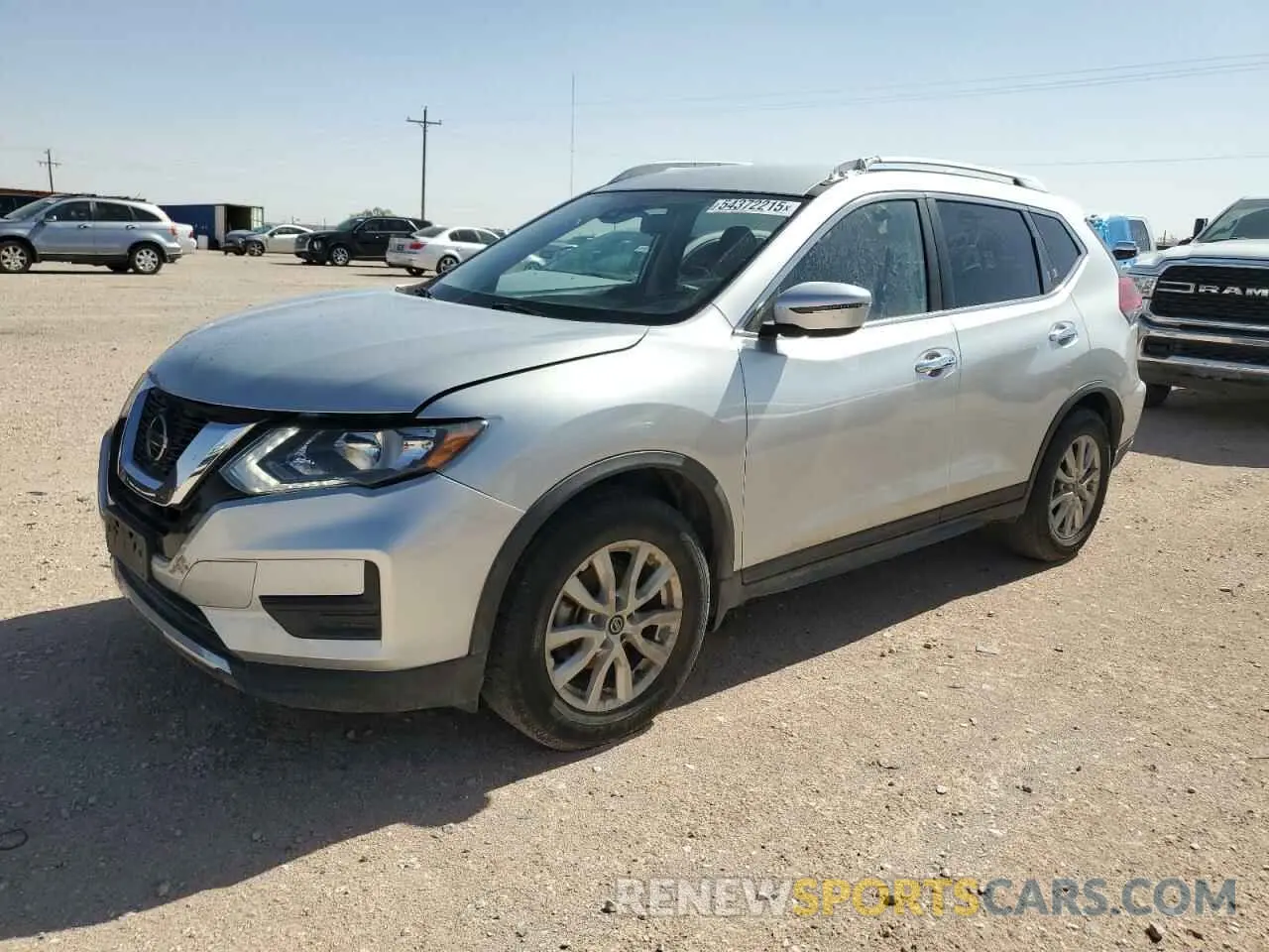 1 Photograph of a damaged car JN8AT2MT2KW252154 NISSAN ROGUE 2019