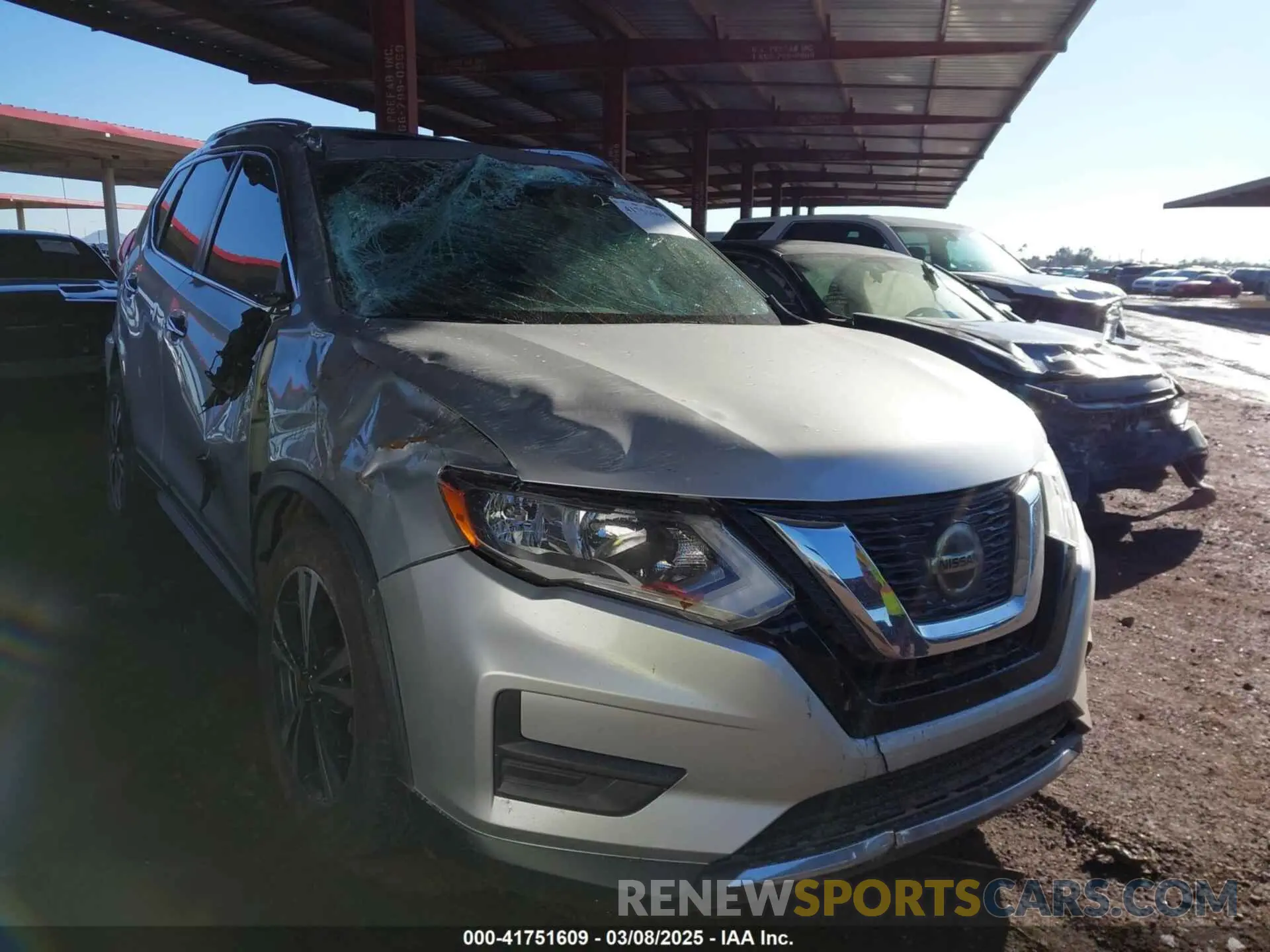 1 Photograph of a damaged car JN8AT2MT6KW265036 NISSAN ROGUE 2019