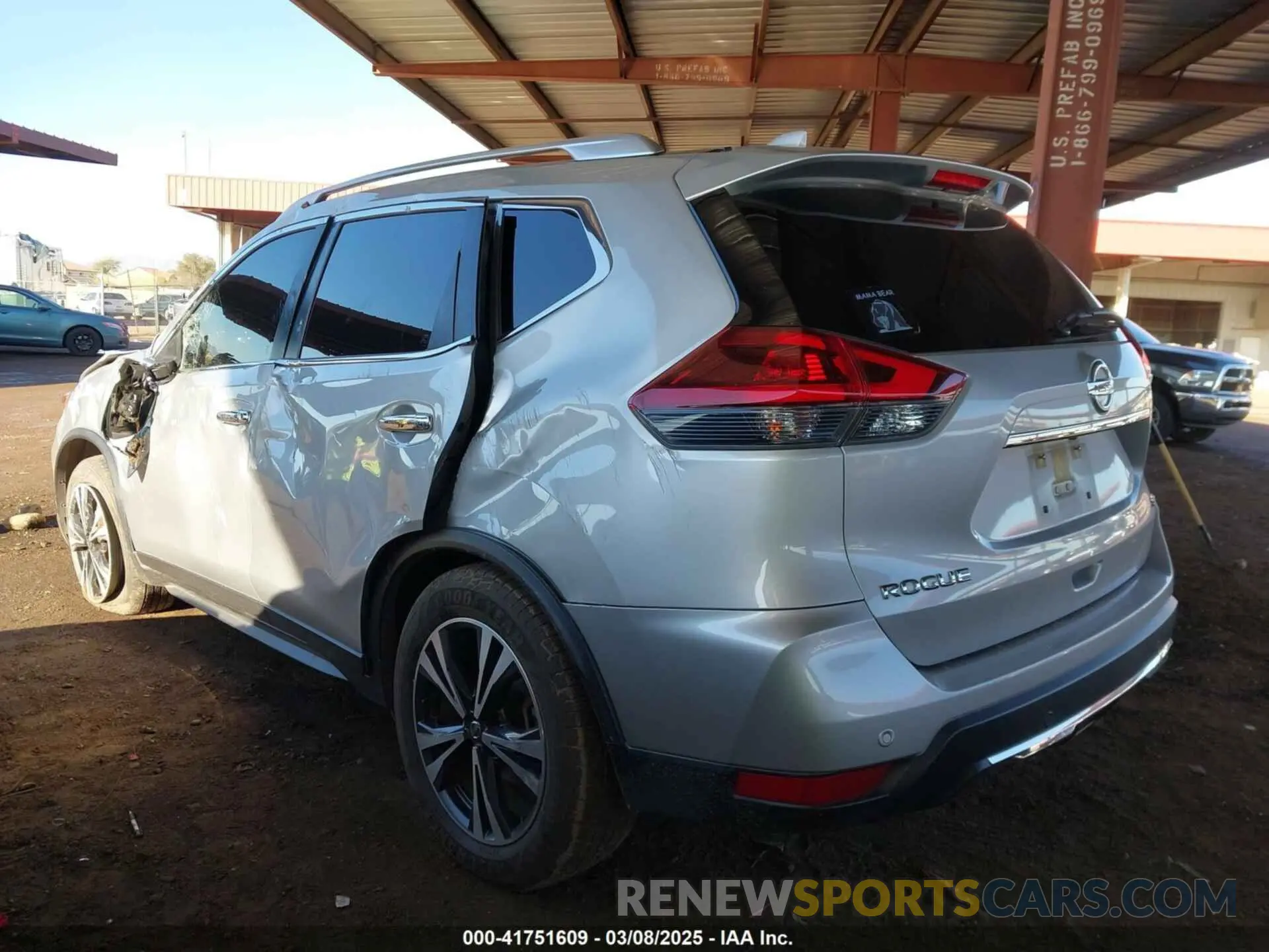 3 Photograph of a damaged car JN8AT2MT6KW265036 NISSAN ROGUE 2019