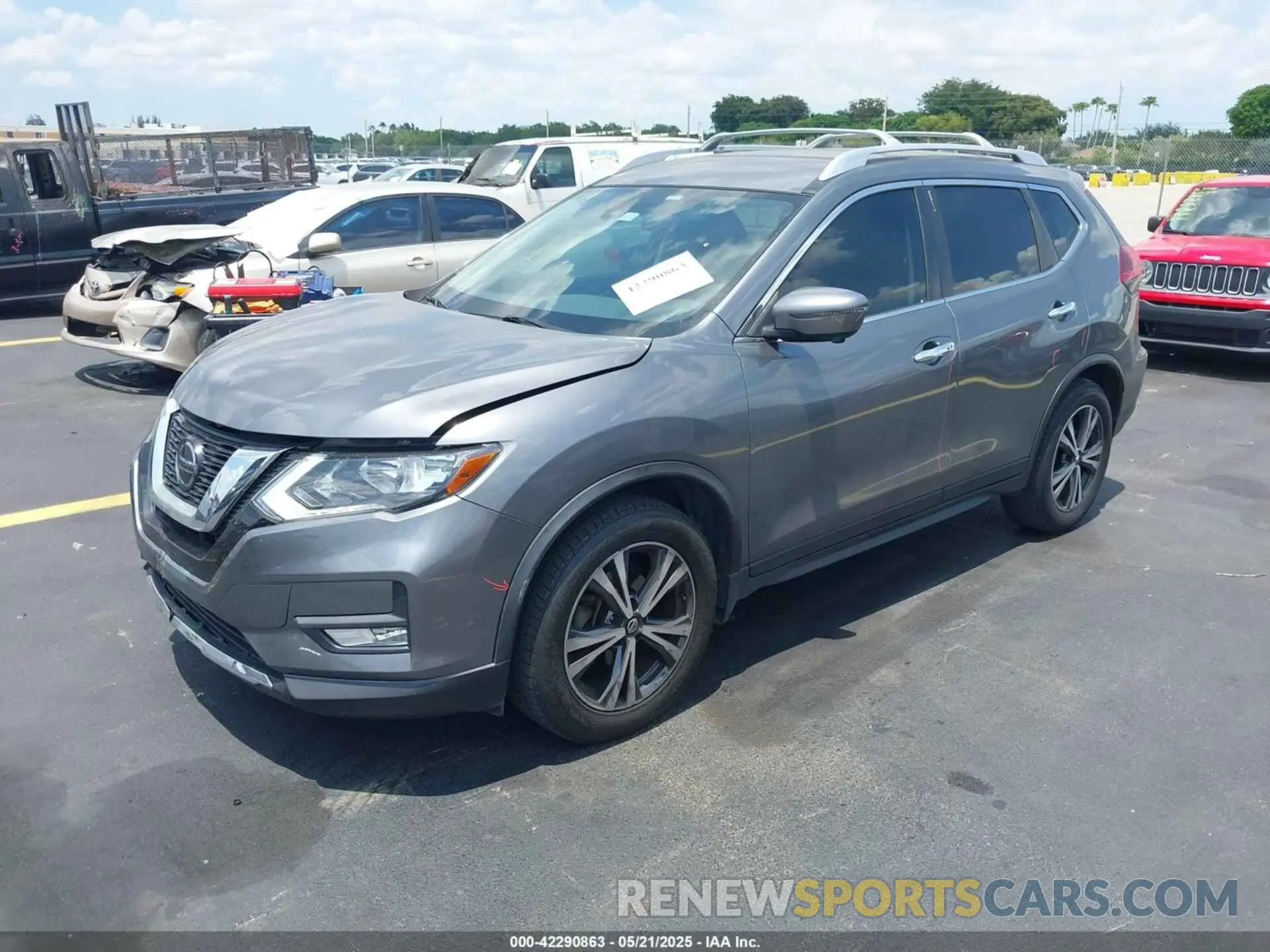 2 Photograph of a damaged car JN8AT2MT9KW260154 NISSAN ROGUE 2019