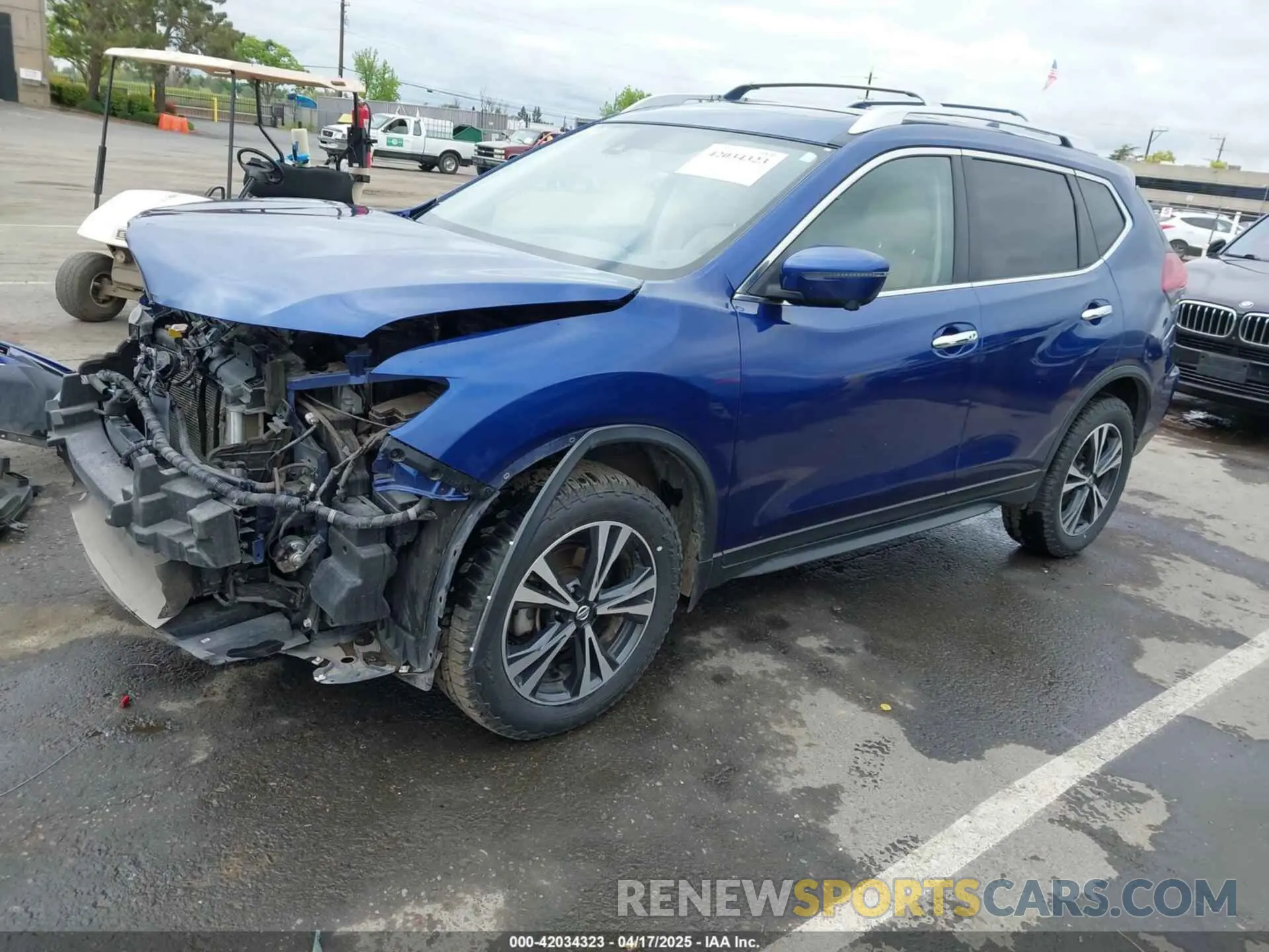 2 Photograph of a damaged car JN8AT2MV0KW383603 NISSAN ROGUE 2019