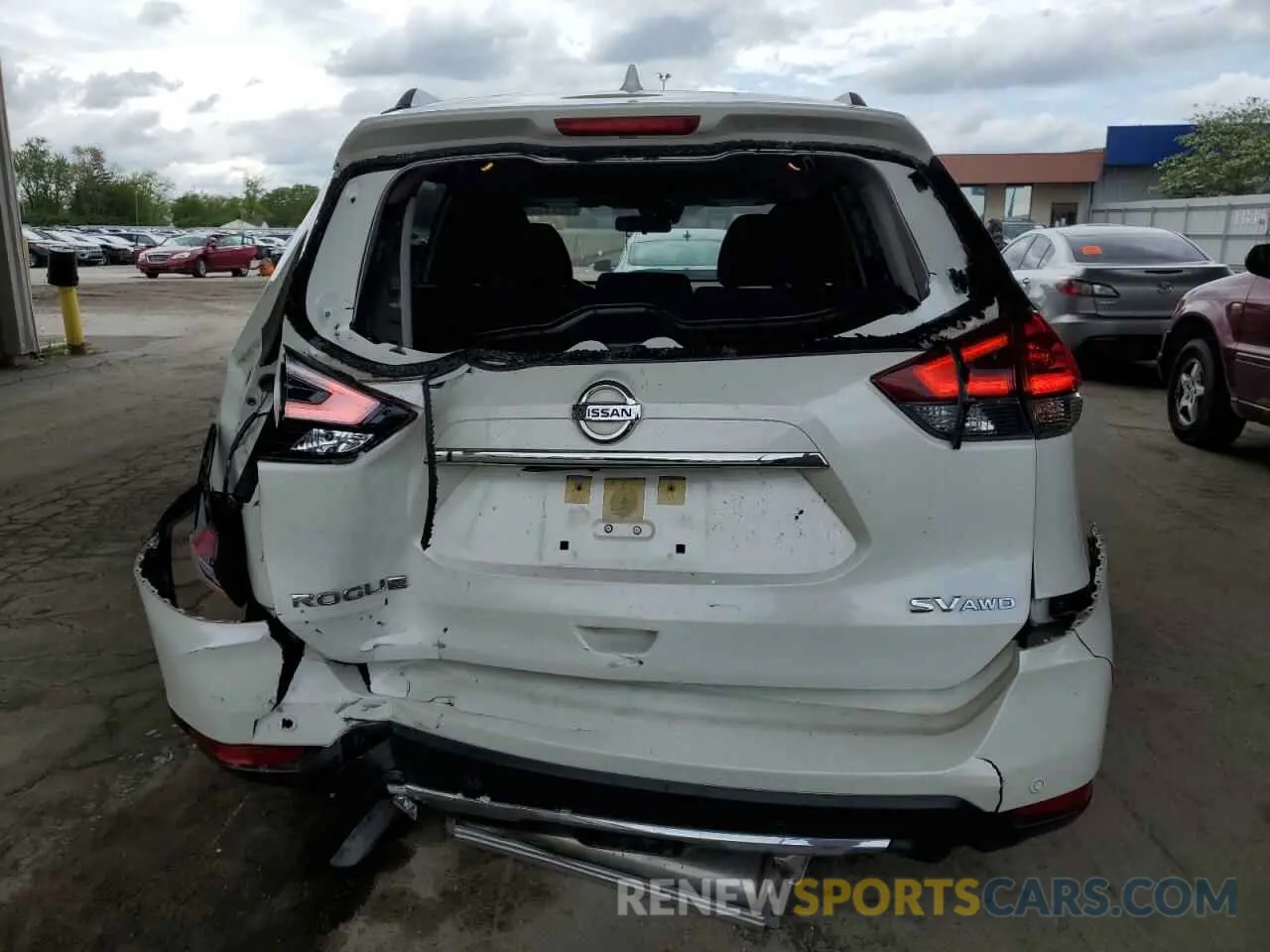 6 Photograph of a damaged car JN8AT2MV1KW389099 NISSAN ROGUE 2019