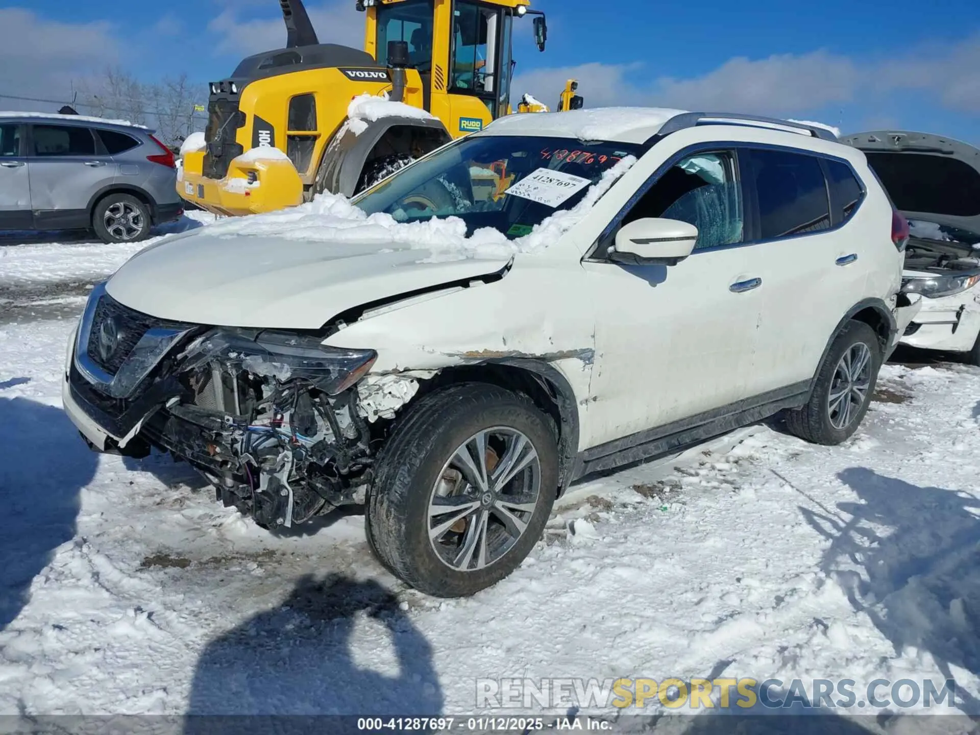 2 Photograph of a damaged car JN8AT2MV1KW391418 NISSAN ROGUE 2019