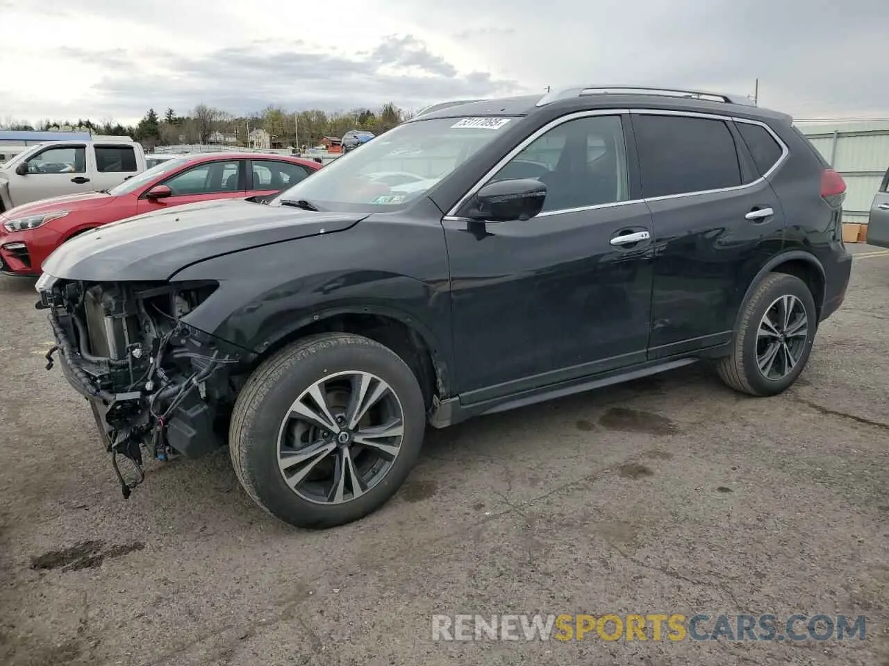 1 Photograph of a damaged car JN8AT2MV1KW393637 NISSAN ROGUE 2019
