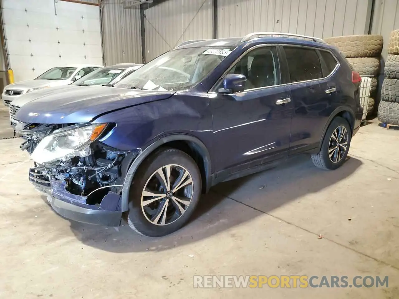 1 Photograph of a damaged car JN8AT2MV1KW393878 NISSAN ROGUE 2019