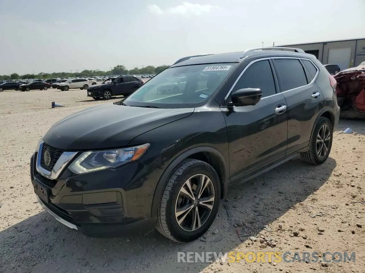 1 Photograph of a damaged car JN8AT2MV4KW384334 NISSAN ROGUE 2019