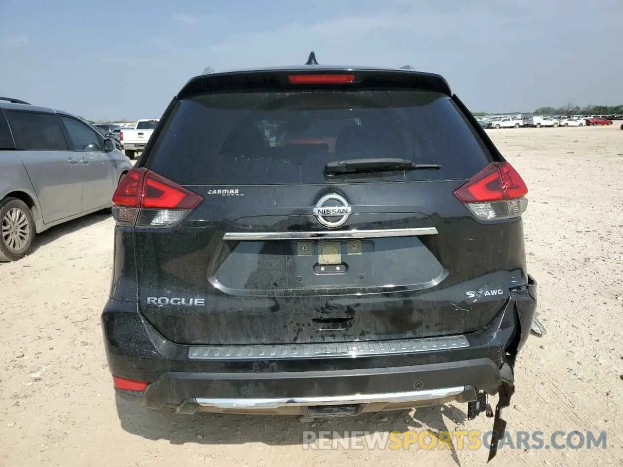 6 Photograph of a damaged car JN8AT2MV4KW384334 NISSAN ROGUE 2019