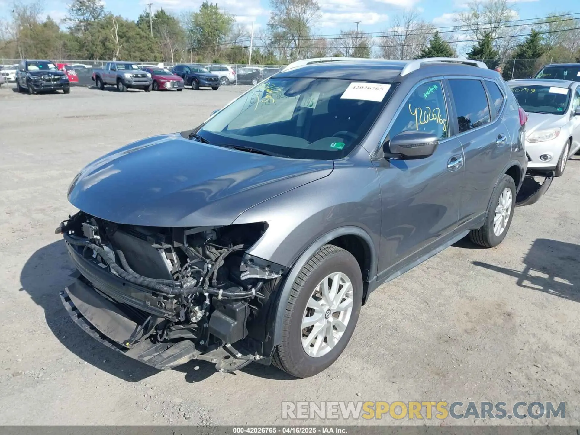 2 Photograph of a damaged car JN8AT2MV5KW389574 NISSAN ROGUE 2019