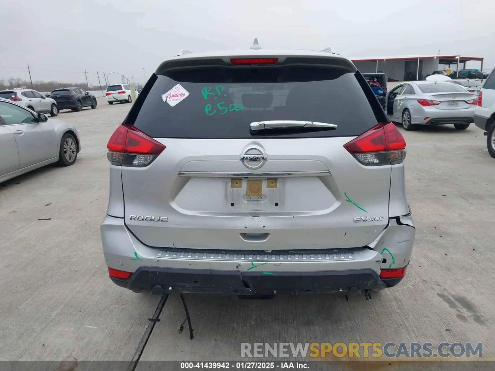 16 Photograph of a damaged car JN8AT2MV6KW382956 NISSAN ROGUE 2019